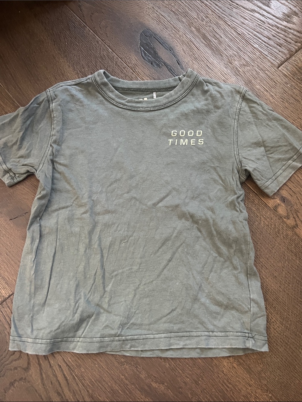 Cotton On Good Times Kids Short Sleeve Tee - Gray